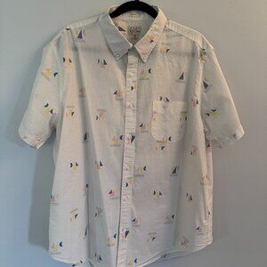 J Crew Short Sleeve Button Down Shirt
